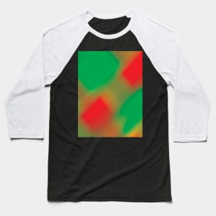 Red Green and Gold Abstract Design Baseball T-Shirt